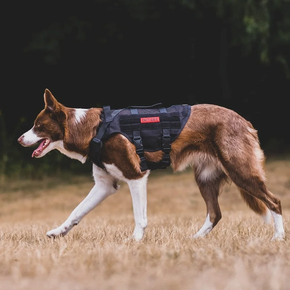 OneTigris Small Dog Harness No Pull Mesh Breathable Tactical Vest with Handles